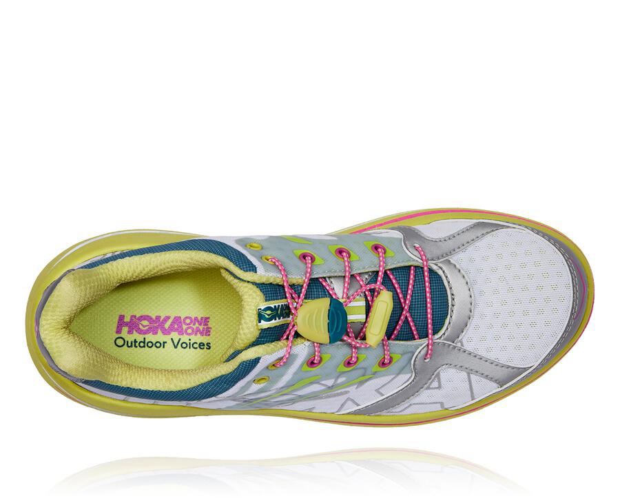 Hoka Australia One One OV X Bondi B - Womens Running Shoes White - FRGYQ-3295